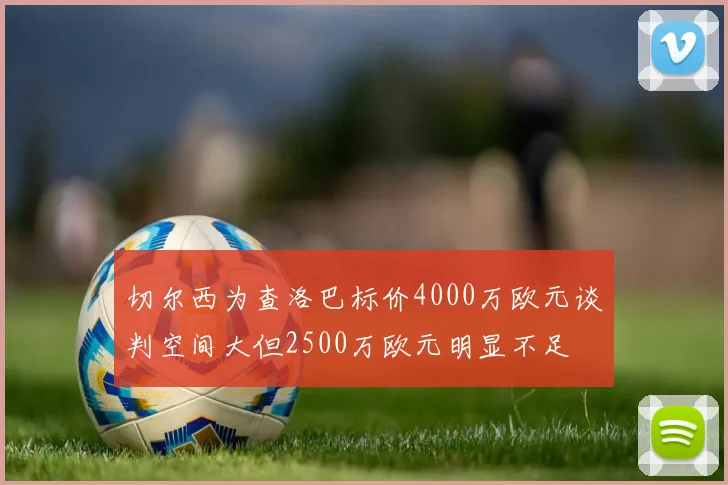 切尔西为查洛巴标价4000万欧元谈判空间大但2500万欧元明显不足